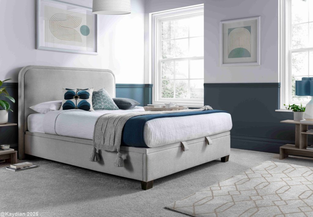 Kaydian Clifton Ottoman Storage Bed Maskat Clay Double | Bed Sava