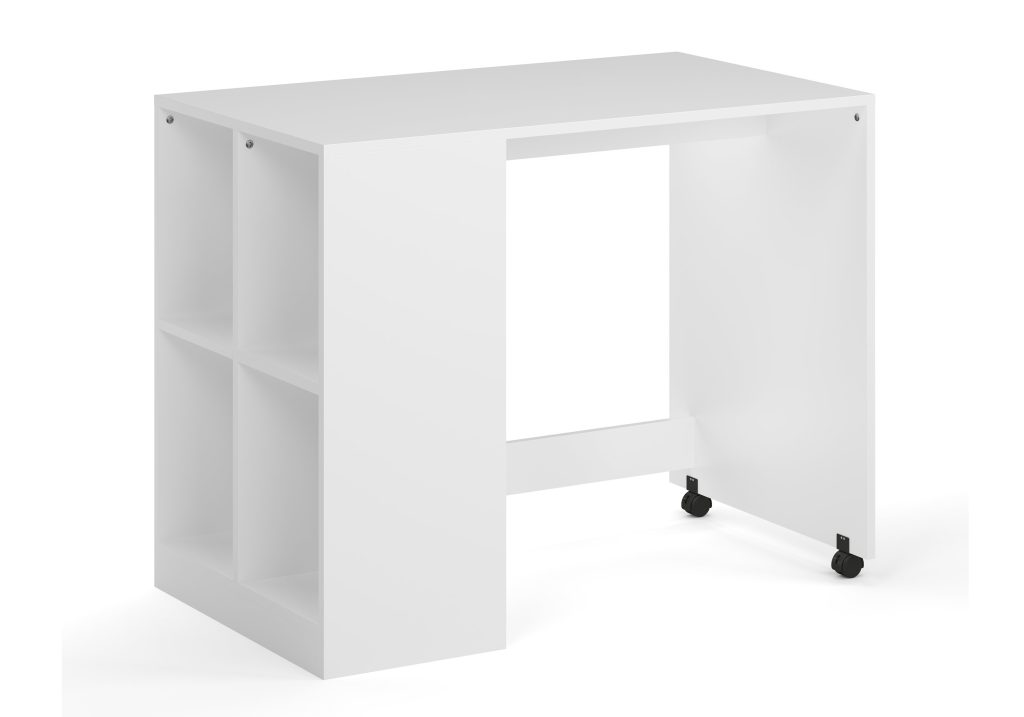 Kidsaw Desk with Storage-White