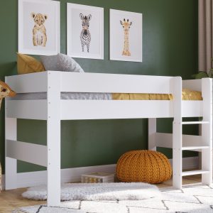 Kidsaw Coast Midsleeper  White | Bed Sava