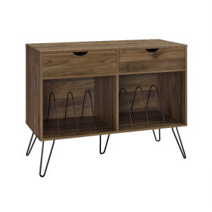 Dorel Concord Turntable Stand With Drawers Walnut | Bed Sava