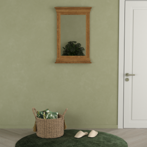 Burford Rustic Solid Oak Large Mirror | Bed Sava
