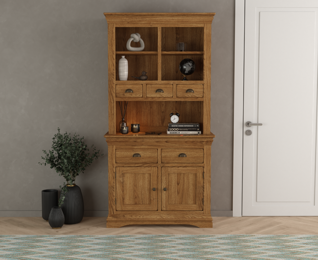 Burford Rustic Solid Oak Small Dresser