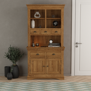 Burford Rustic Solid Oak Small Dresser | Bed Sava
