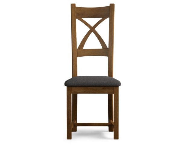 Light Grey Rustic Solid Oak Chairs | Bed Sava