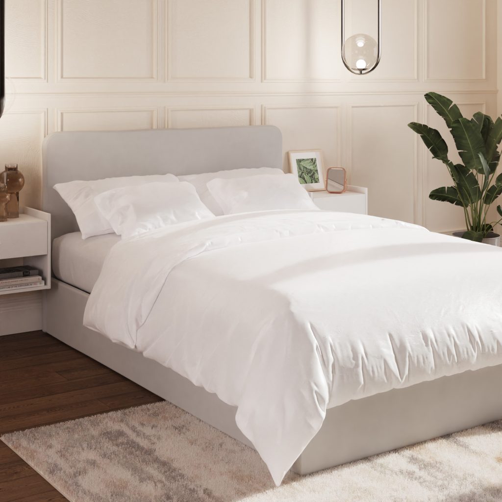 GFW Chiswick Side-Lift Ottoman Bed Soft Grey-Kingsize