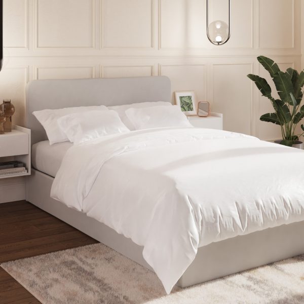 GFW Chiswick Side Lift Ottoman Bed Soft Grey Double | Bed Sava