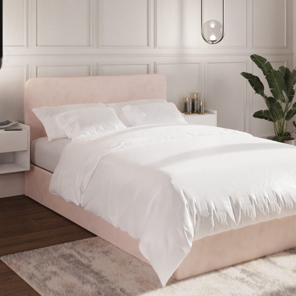 GFW Chiswick Side Lift Ottoman Bed Soft Pink Small Double | Bed Sava