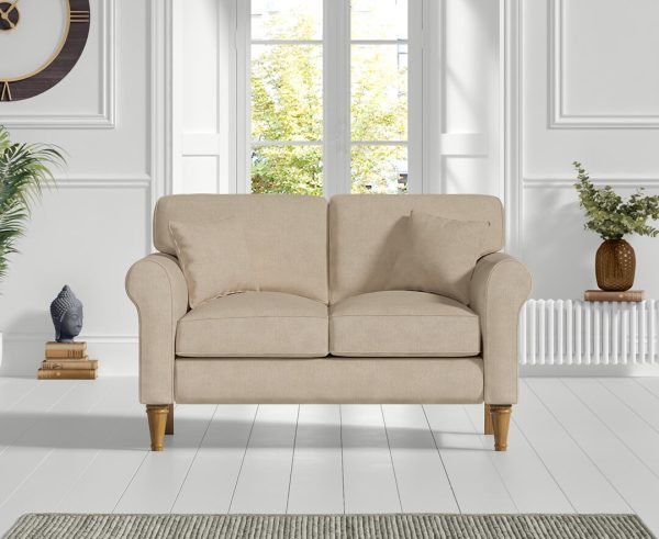 Darwin Natural Fabric Two Seater Sofa | Bed Sava
