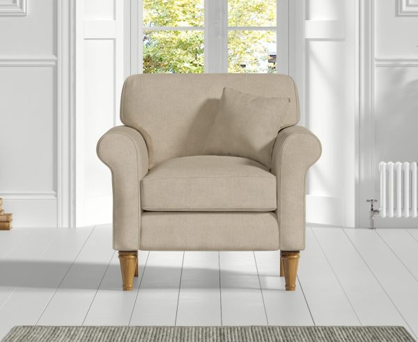 Darwin Natural Fabric Armchair | Bed Sava