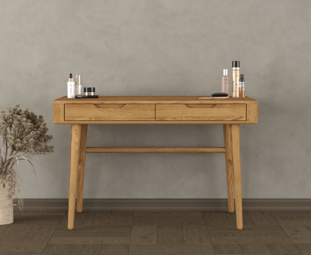 Rosa Solid Oak Dressing Table / Computer Desk