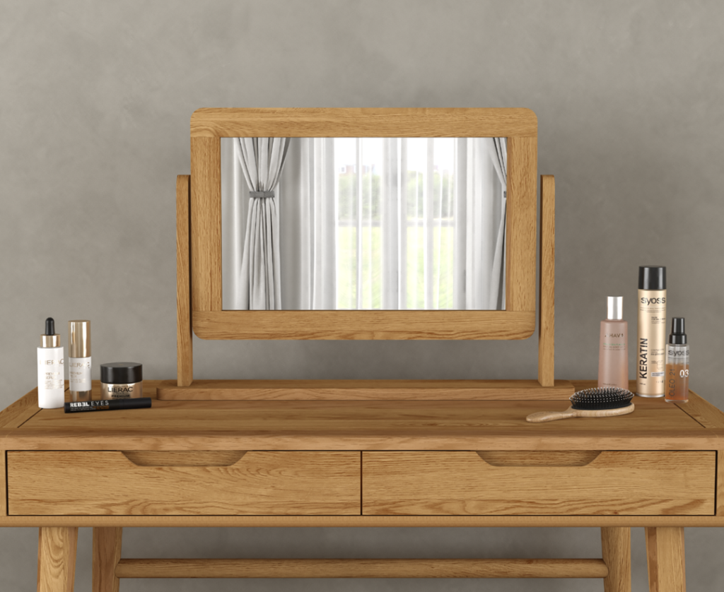 Rosa Solid Oak Dressing Table Mirror