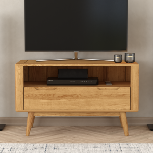 Rosa Solid Oak Small TV Cabinet | Bed Sava