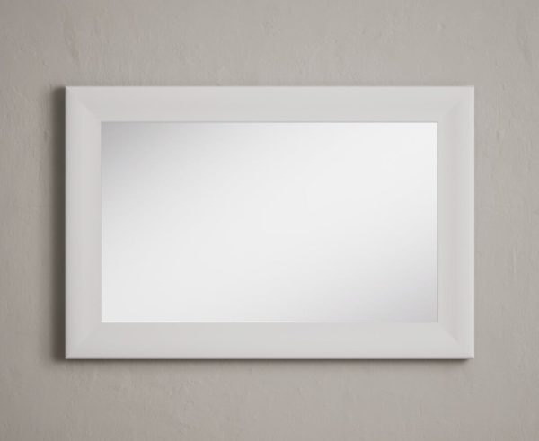 Signal White Painted 90cm Mirror | Bed Sava
