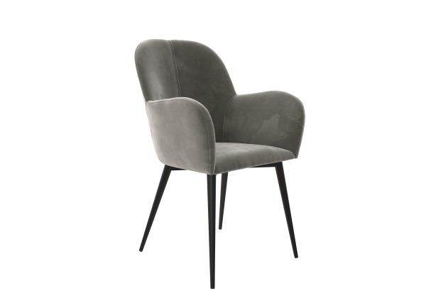 Dorel Fitz Accent Chair Grey | Bed Sava