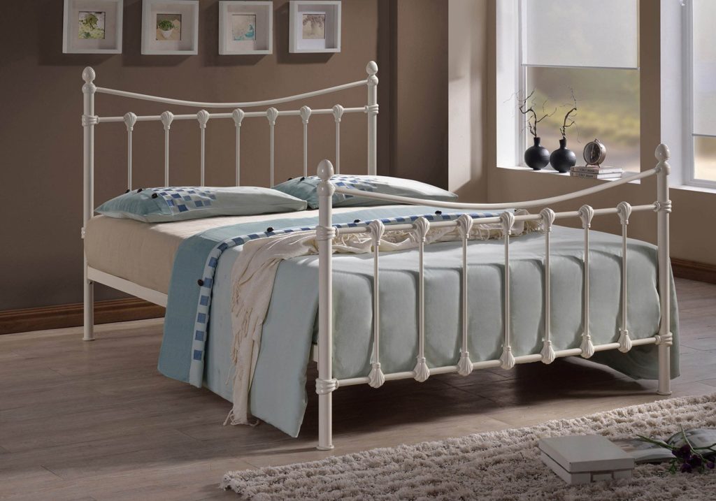 Time Living Florida Bed Frame-Ivory-Single