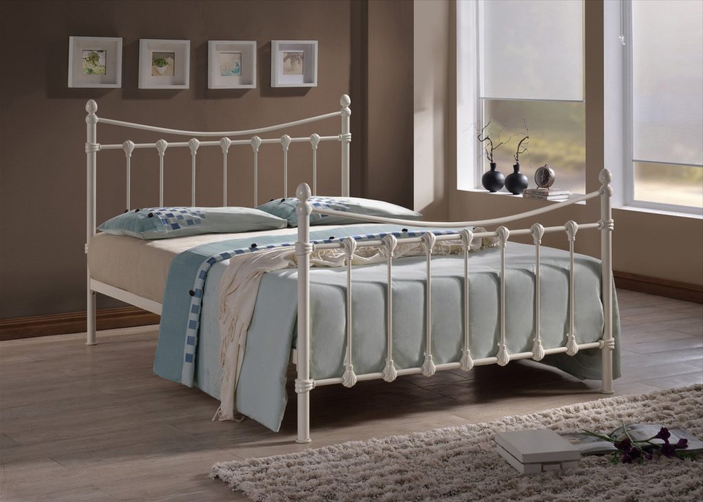 Time Living Florida Bed Frame-Ivory-Small Double