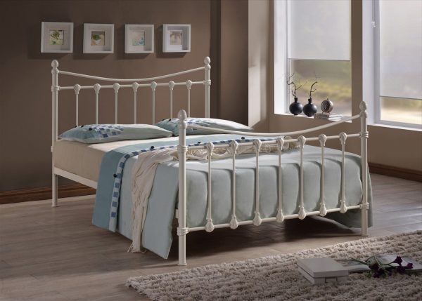 Time Living Florida Bed Frame Ivory Small Double | Bed Sava
