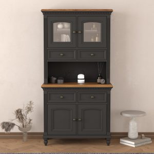 Francis Oak and Charcoal Grey Painted Small Dresser | Bed Sava