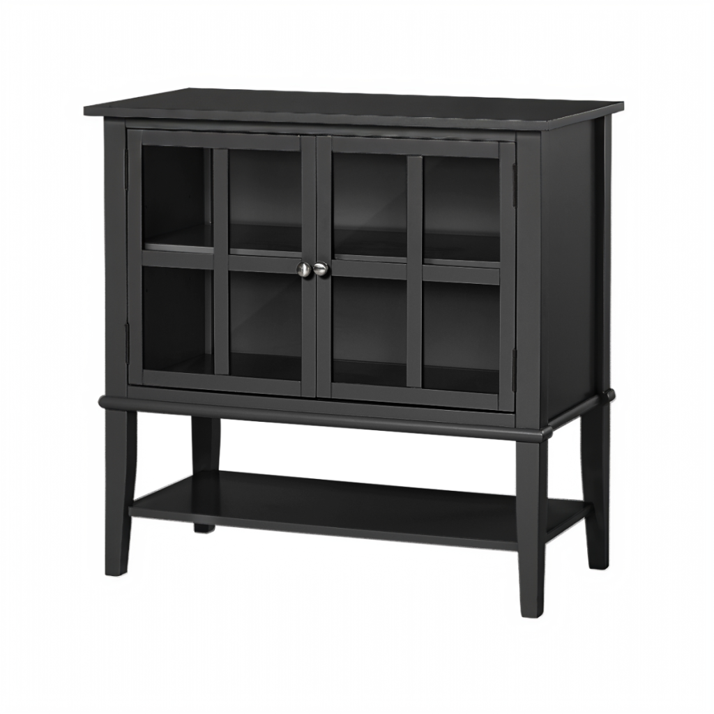 Dorel Franklin 2 Door Storage Cabinet-Black