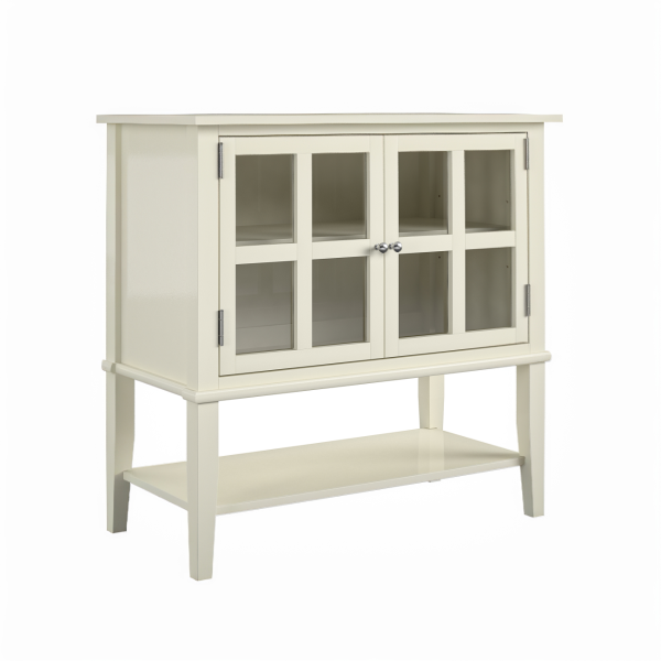 Dorel Franklin 2 Door Storage Cabinet White | Bed Sava