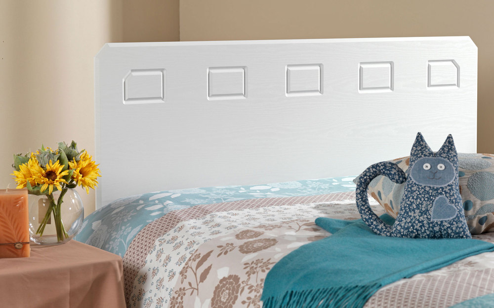 Friendship Mills Miami Headboard-White-Double