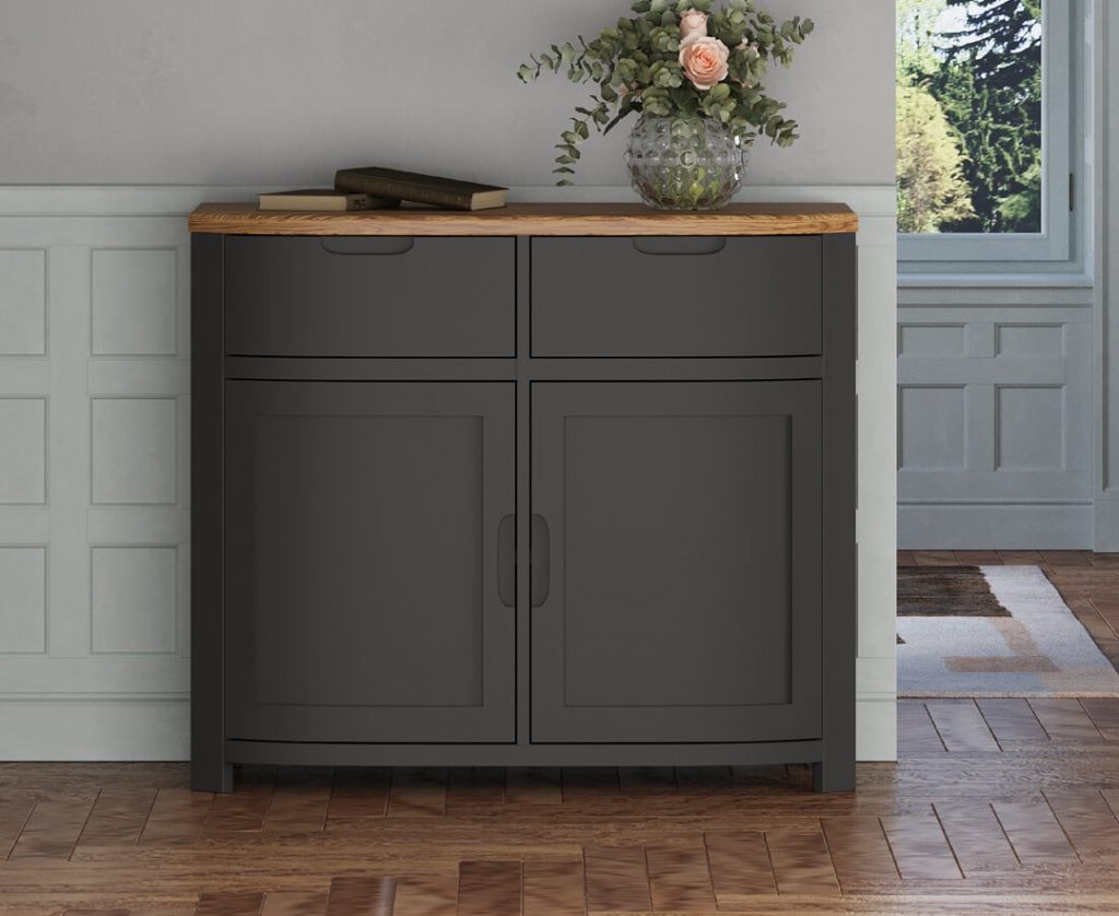 Bradwell Oak and Charcoal Painted Small Sideboard