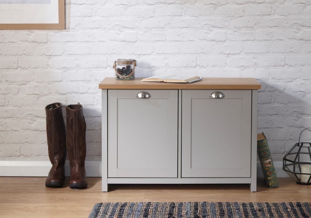 GFW Lancaster Shoe Storage-Grey