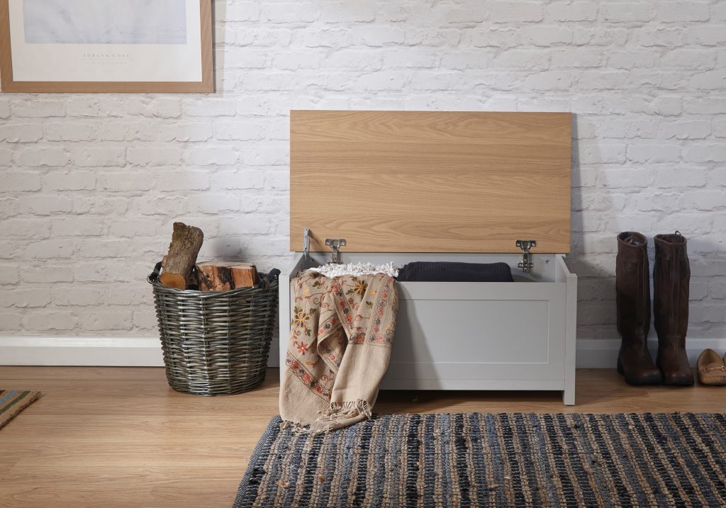 GFW Lancaster Ottoman Storage-Grey