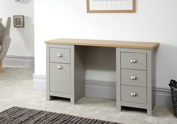 GFW Lancaster Study Desk  Grey | Bed Sava