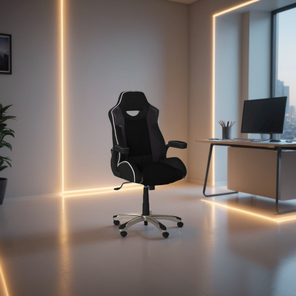 Alphason Silverstone Faux Leather Gaming Chair | Bed Sava