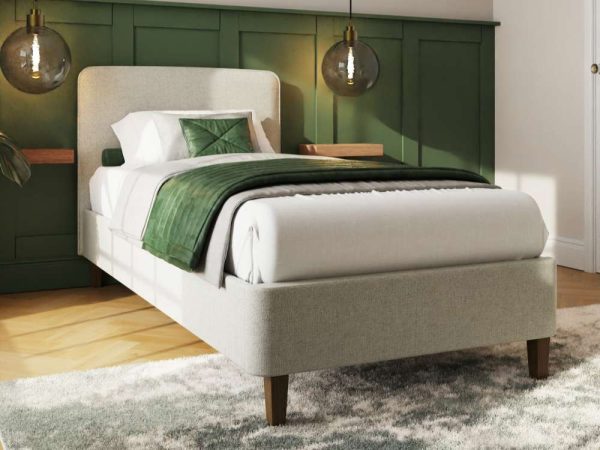 GFW Addison Bed Frame Grey Single | Bed Sava