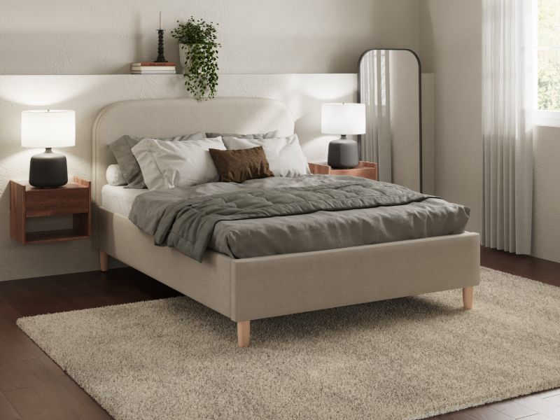 GFW Florence Boucle Ottoman Storage Bed-Kingsize
