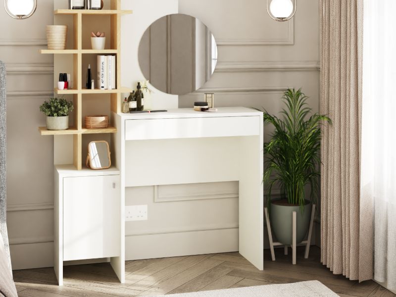 GFW Freyja Dressing Table-White and Oak