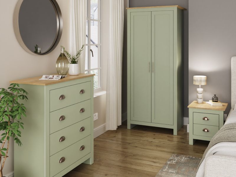 GFW Lancaster 3 Piece Bedroom Set-Green