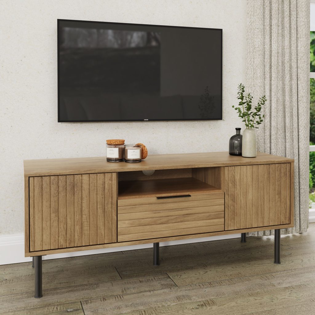 GFW Nervata TV Unit-Oak