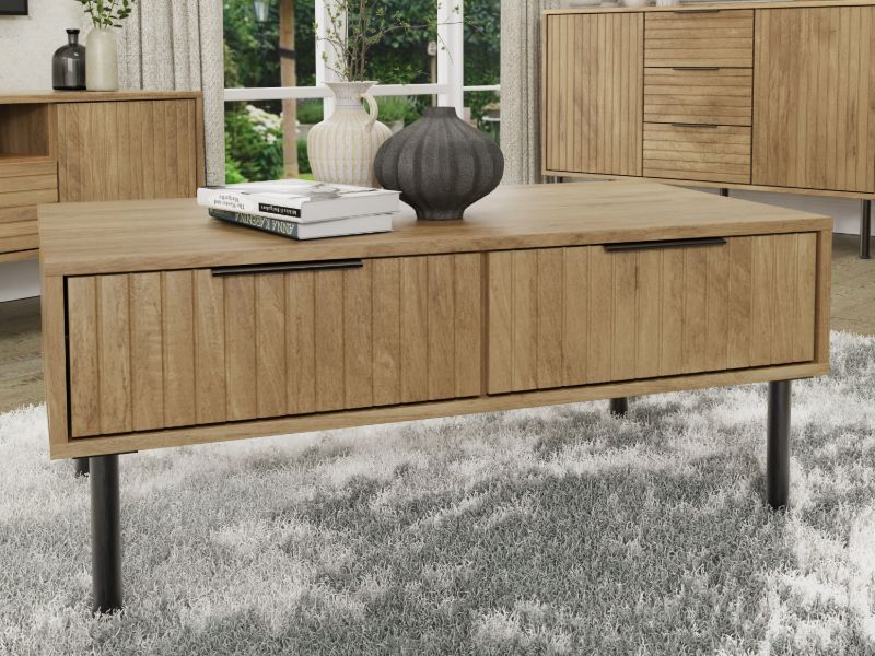 GFW Nervata Coffee Table-Oak