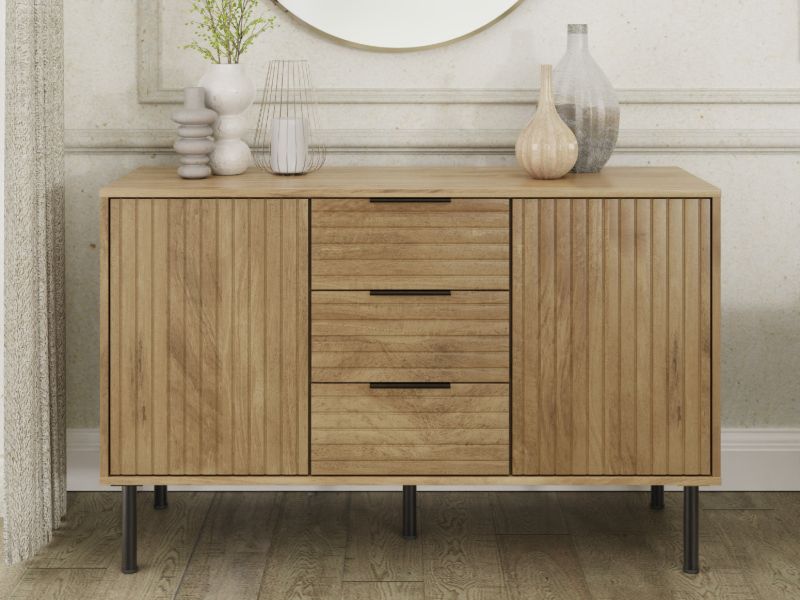 GFW Nervata Sideboard-Oak