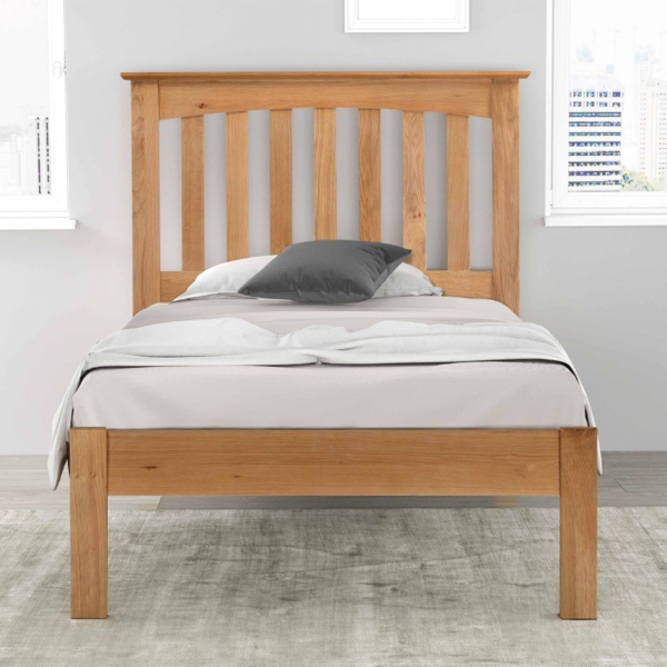 Flintshire Furniture Gladstone Solid Oak Bed Frame Single | Bed Sava
