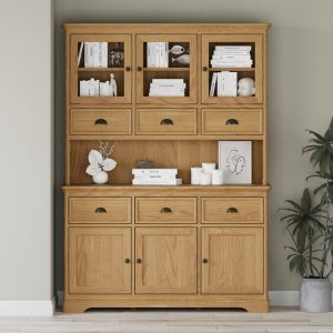 Cambridge Solid Oak Large Dresser | Bed Sava