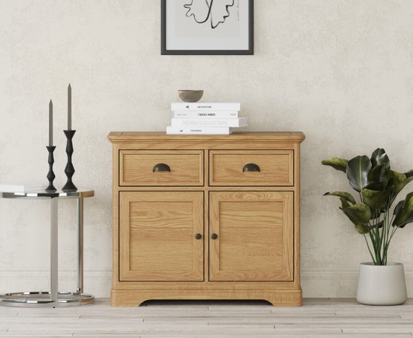 Cambridge Solid Oak Small Sideboard | Bed Sava