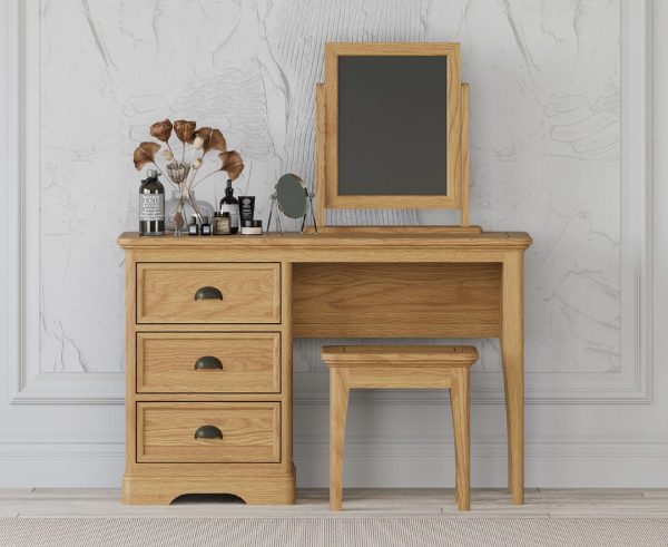 Cambridge Solid Oak Dressing Table Set | Bed Sava