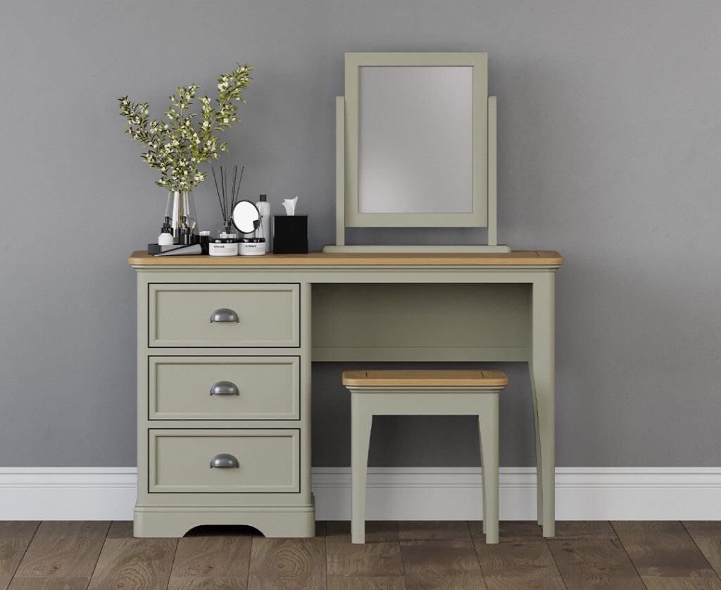 Brampton Soft Green Painted Dressing Table Set