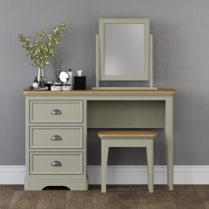 Brampton Soft Green Painted Dressing Table Set | Bed Sava