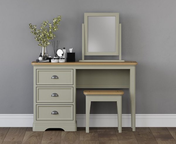 Brampton Soft Green Painted Dressing Table Set | Bed Sava