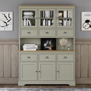 Brampton Soft Green Painted Large Dresser | Bed Sava