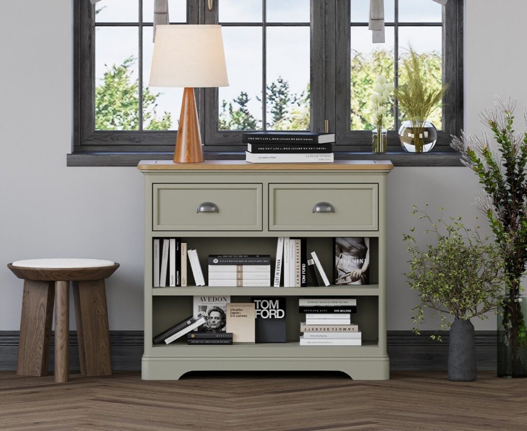 Brampton Soft Green Painted Storage Console Table