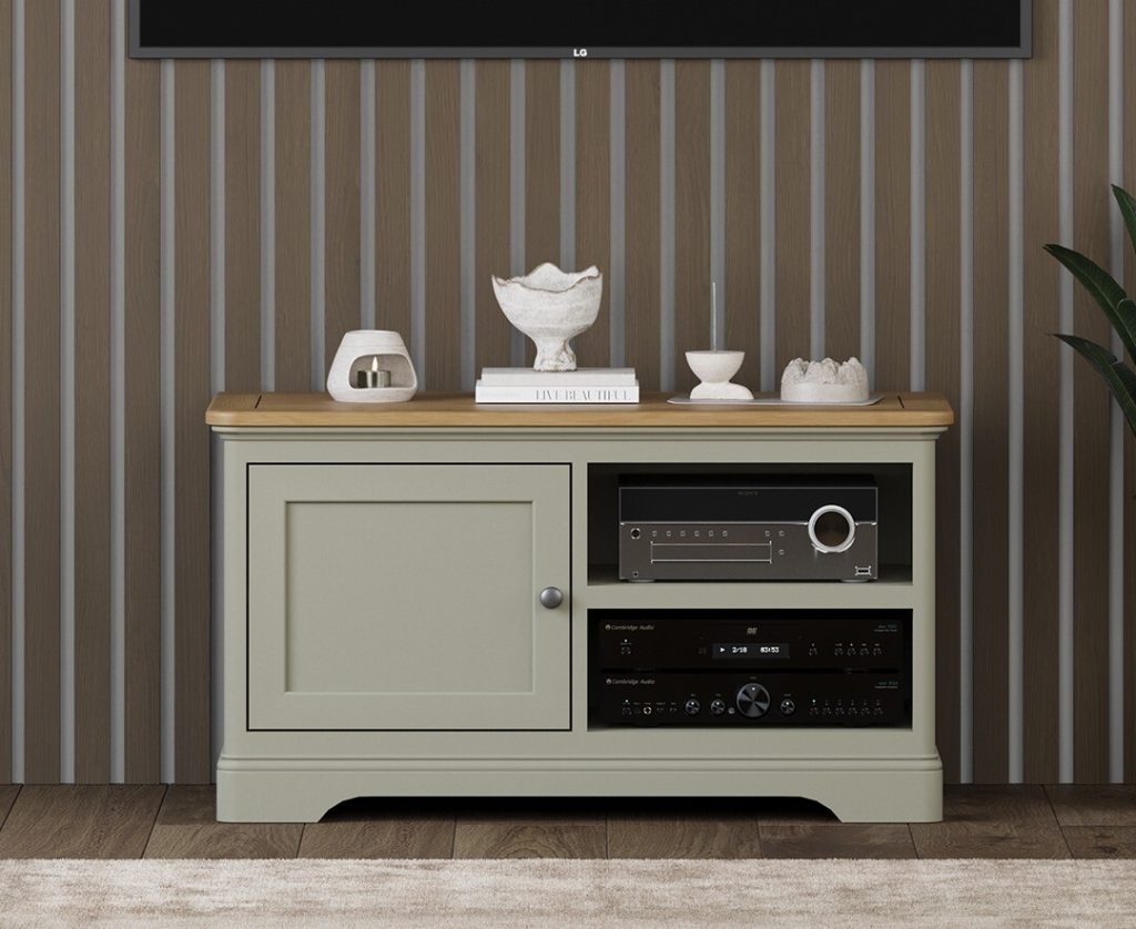 Brampton Soft Green Painted Small TV Cabinet