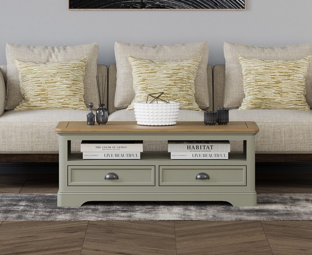 Brampton Soft Green Painted Coffee Table