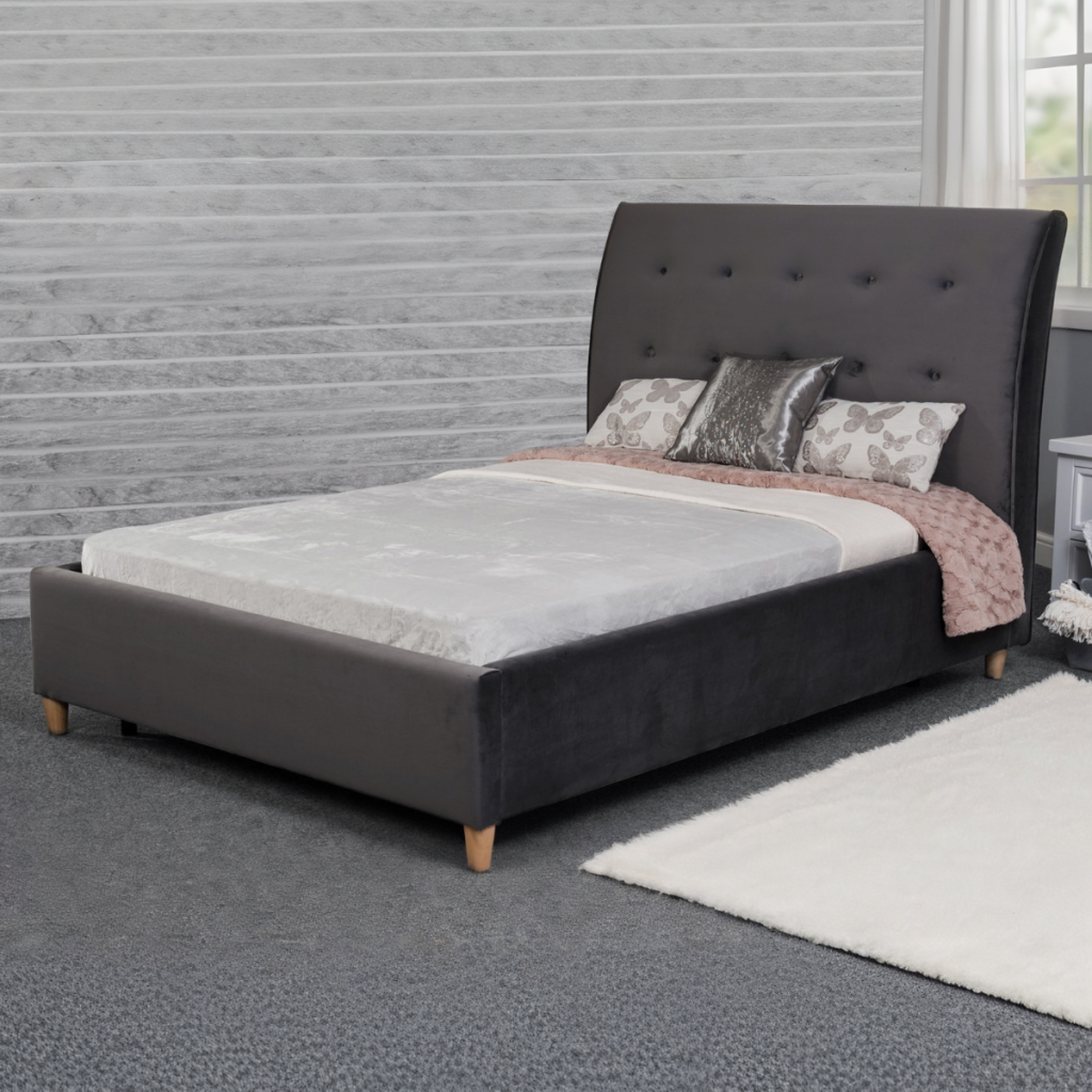 Sweet Dreams Harper Fabric Bed Frame-Kingsize