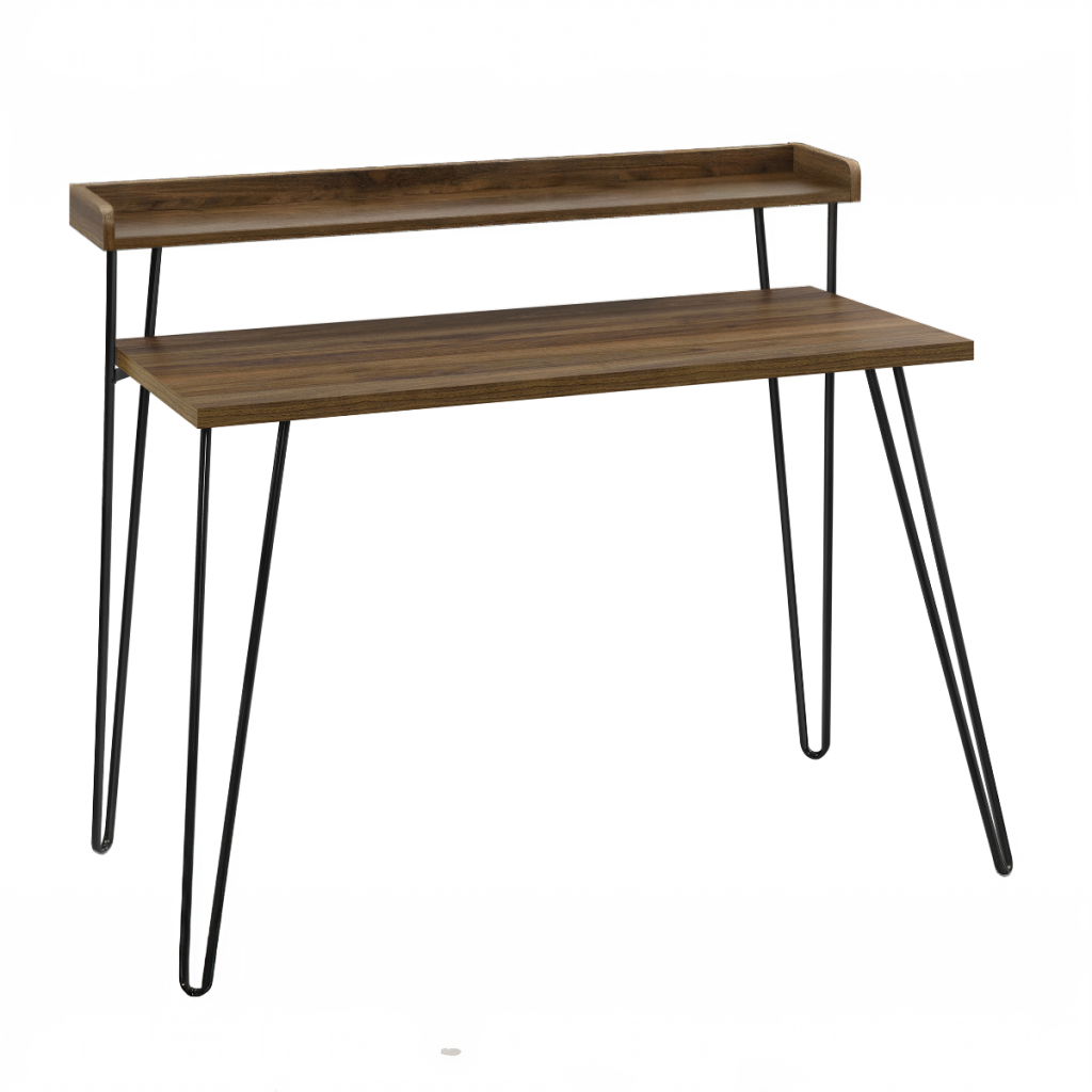 Dorel Haven Retro Desk With Riser-Walnut